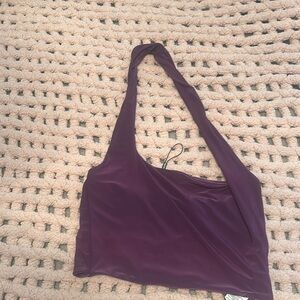 Purple halter top